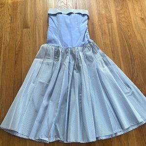 Vintage Laura Ashley Strapless Dress